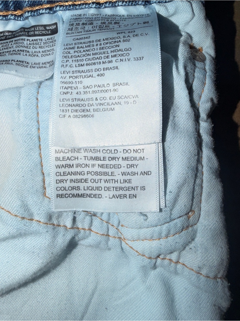 Levi’s 502 Taper Jeans Men’s W30 L30 Light Wash Denim Classic Cotton - Picture 10 of 14